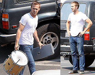 Photos of Ryan Gosling Heading Into Rehearsal For Dead Man's Bones