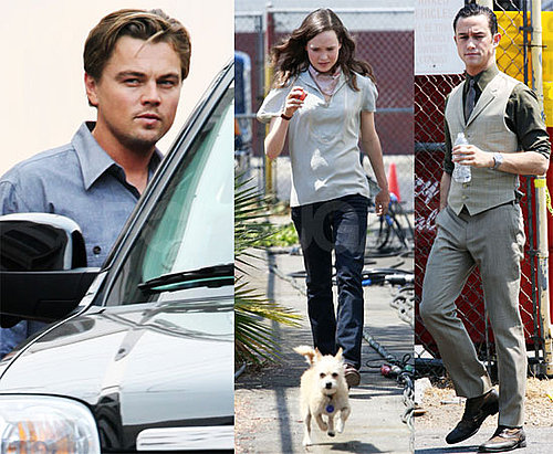 Photos of Leonardo DiCaprio, Joseph Gordon-Levitt, Ellen Page Filming Inception in LA