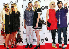 Photos of Mary-Kate Olsen, Ashley Olsen, Kirsten Dunst, Jason Schwartzman and Brady Cunningham at Opening Ceremony in Tokyo