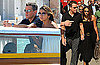 Photos of Matt Damon, Luciana Barroso Walking Around Venice