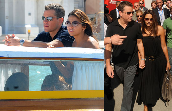 Photos of Matt Damon in Italy