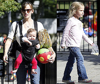 Photos of Jennifer Garner With Daughters Violet and Seraphina in Boston on Labor Day