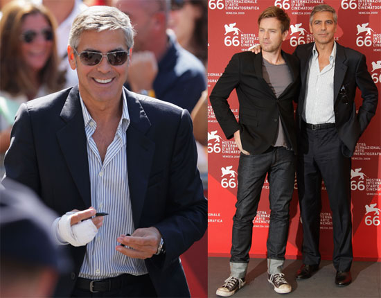 Photos of George Clooney and Ewan McGregor in Venice Photos of George Clooney and Ewan McGregor in Venice
