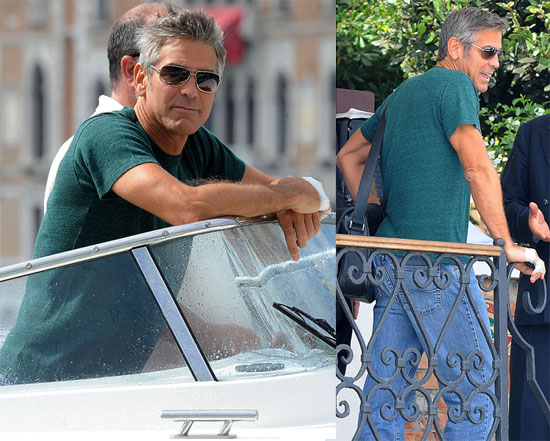 Photos of George Clooney in Venice