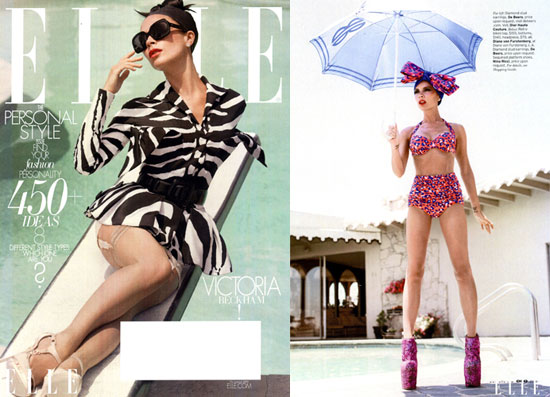 Photos of Victoria Beckham in Elle; Subscribers' Cover Photos of Victoria Beckham in Elle; Subscribers' Cover