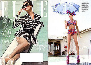 Photos of Victoria Beckham in Elle; Subscribers' Cover