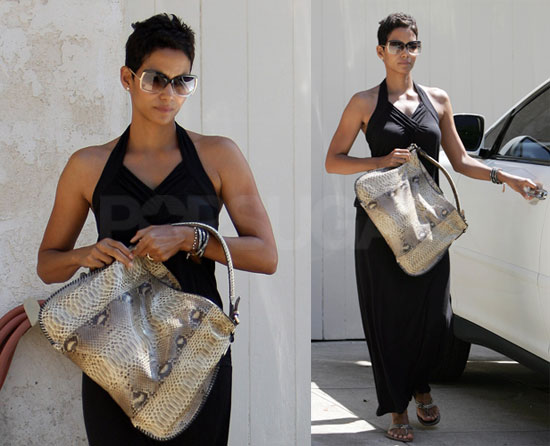 Photos of Halle Holding Purse Photos of Halle Holding Purse