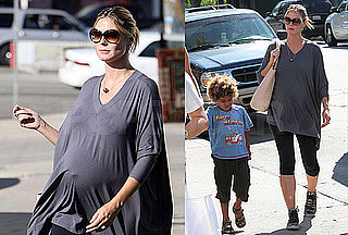Photos of Pregnant Heidi Klum, Leni Klum, Johan Samuel, Henry Samuel at Karate