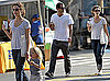 Photos of Keri Russell, Shane Deary, River Deary in Brooklyn