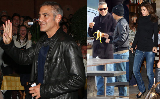 Photos of George Clooney in Italy