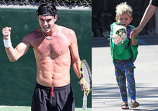 Photos of Shirtless Gavin Rossdale and Kingston in LA