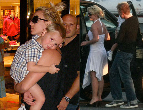 Photos of Britney Spears, Sean Preston Spears Federline, Jayden James Spears Federline in Las Vegas