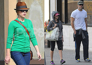 Photos of Scarlett Johansson And Ryan Reynolds Leaving a NYC Gym One Day After Their One Year Wedding Anniversary