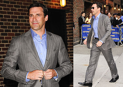 Photos of Jon Hamm on His Way Into The Late Show With David Letterman 2009-10-06 15:00:19