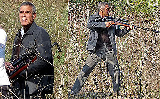 Photos of George Clooney Filming The American in Italy