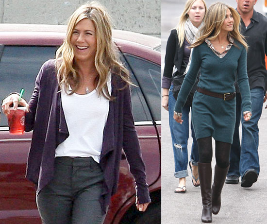 Photos of Jennifer Aniston on Set