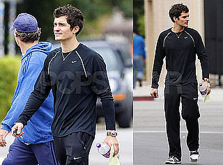 Photos of Orlando Bloom Walking in Gym Clothes Around LA