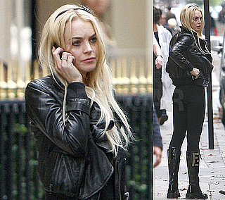 Photos of Lindsay Lohan, Who's Accused of Taking Clothes From Arielle De Pinto, Claiming the Ronsons Are Keeping Her From Sam