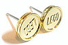 Gold Lego Stud Earrings From Etsy