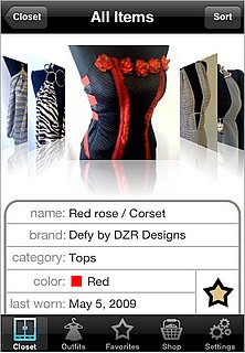 Touch Closet iPhone App Records and Organizes Your Closet and Outfits