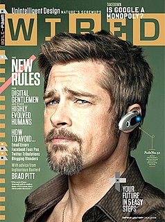 Brad Pitt Talking Tech in the Latest Issue of Wired Magazine