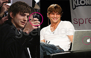 Tech Spotting: Ashton Kutcher Is an Apple Addict 