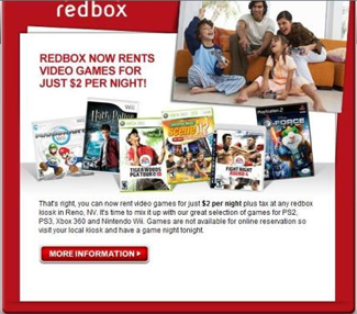 Redbox Kiosks Now Charging $2 For Game Rentals