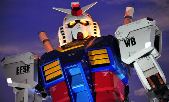 Photos of the Gundam Statue in Japan Photos of the Gundam Statue in Japan