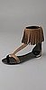 The Look For Less: Balmain Ankle Fringe Sandal 