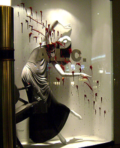 Freaky or Fabulous: Barneys' Bloody Window Display