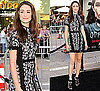 Photo of Emmy Rossum Wearing Black and White Phi Dress at Orphan Premiere in LA