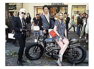 Fashion Quickie: Lara Stone Rides Chanel 