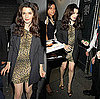 Rachel Weisz Spotted in London Wearing Animal Print Dress and Black Blazer