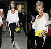 Gwen Stefani Attends Gavin Rossdale's Concert in LAMB Shoes and Shredded Tee