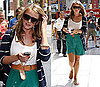 Photo of Lo Bosworth Wearing Striped Cardigan in Hollywood