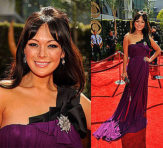 Photo of Lindsay Price on the Emmy Awards Red Carpet