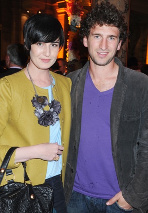 Photo of Erin O'Connor Wearing Funky Foliage Necklace in London