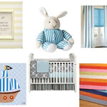 Lines and Stripes Baby Room