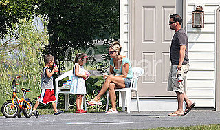 Photos of Jon and Kate Gosselin Hanging Out at Home With Kids