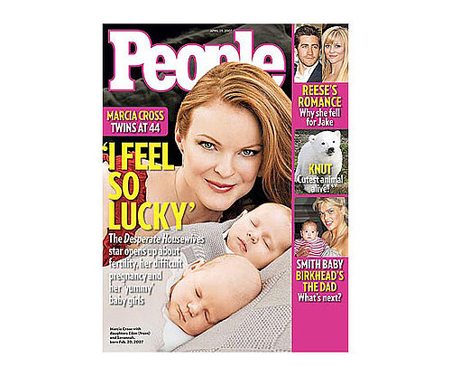 Marcia Cross bundles up with . . . Marcia Cross bundles up with . . .