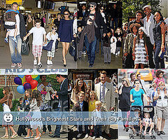 Large Hollywood Families