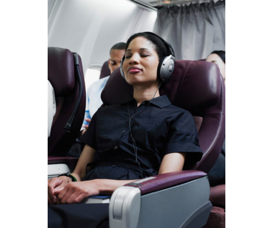 Leave the noise canceling headphones...