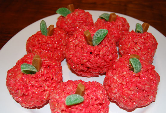 Rice Krispie Apples