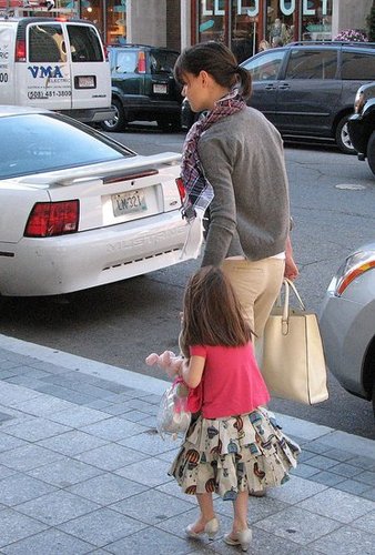 Suri Cruise Wearing Silver High Heels Suri Cruise Wearing Silver High Heels