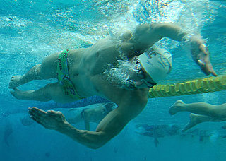 Underwater Photo of Michael Phelps Swimming Freestyle
