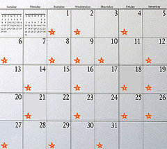 Fit Tip: Mark Your Calendar After You Exercise
