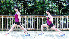 Band It: Bicep Curls With Forward Lunges