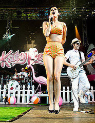 Katy Perry Jumps Onstage and Off Katy Perry Jumps Onstage and Off