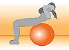 Increase the Challenge: Crunches on Exercise Ball