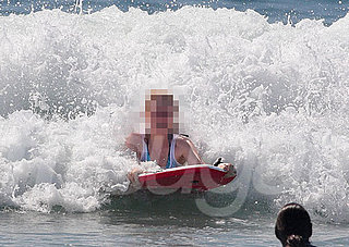 Guess Which Actress is Boogie Boarding